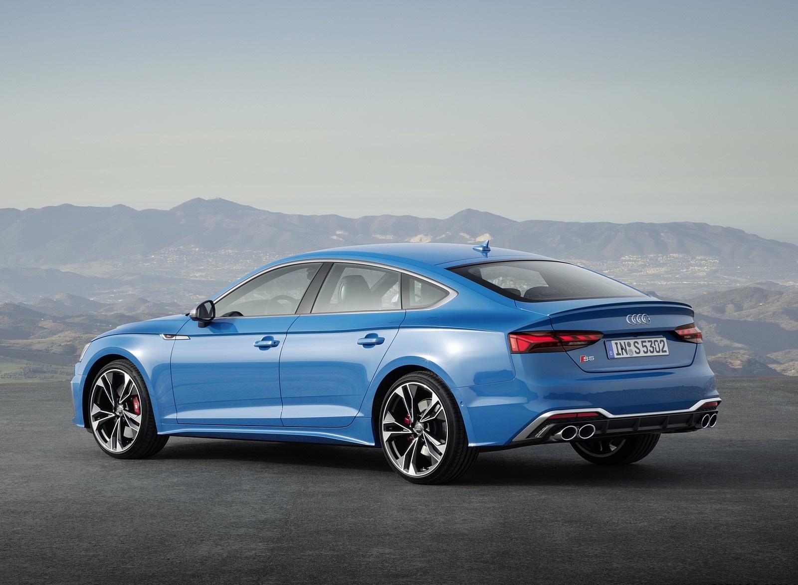 2020 Audi S5 Sportback TDI (Color: Turbo Blue) Rear Three-Quarter Wallpapers (13)