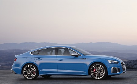 2020 Audi S5 Sportback TDI (Color: Turbo Blue) Side Wallpapers 450x275 (16)