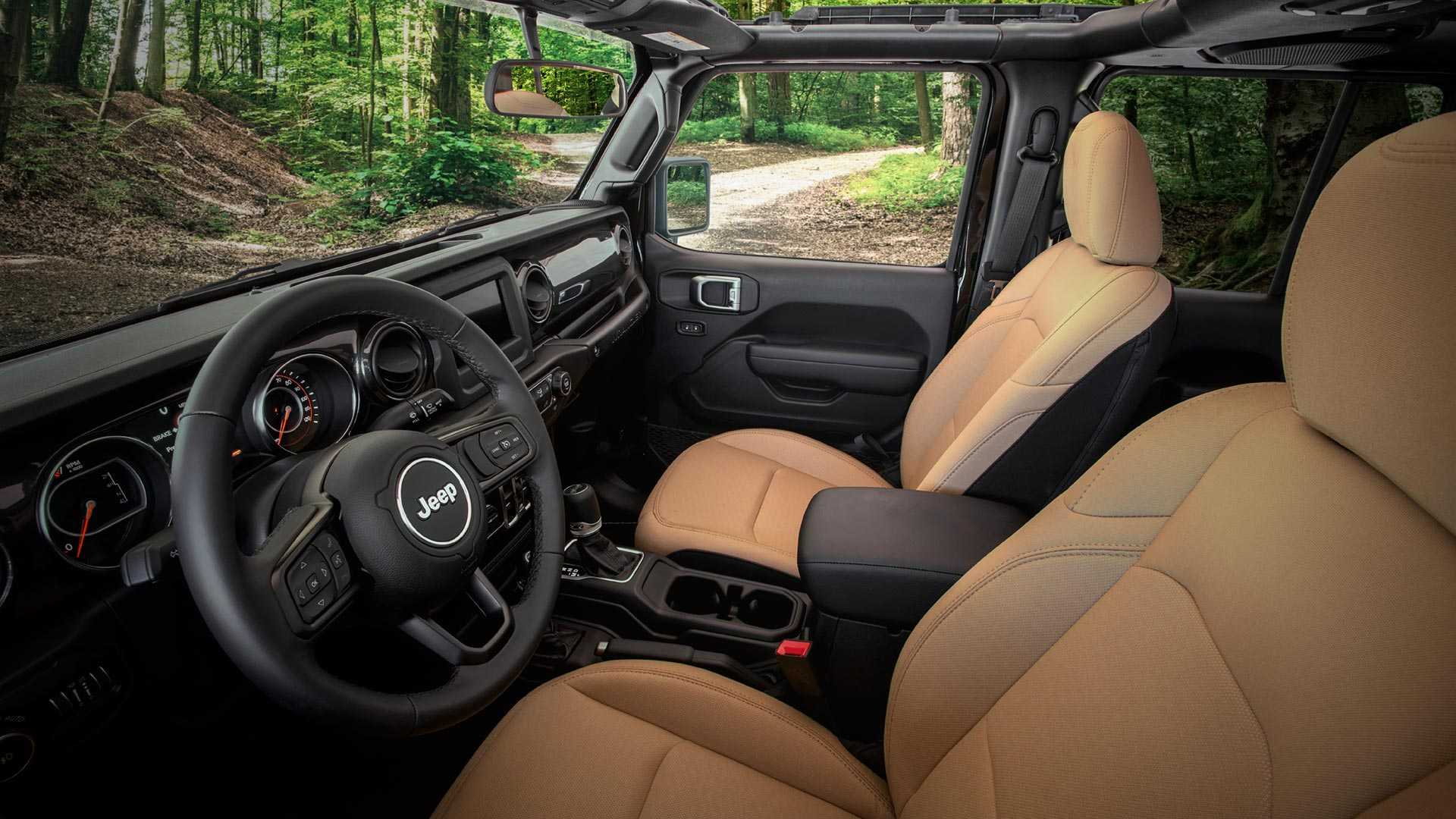 2020 Jeep Wrangler Black and Tan Edition Interior Wallpapers (3)
