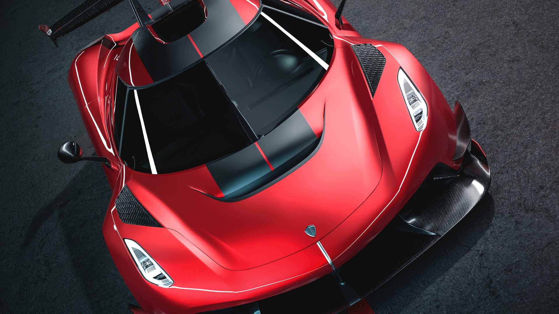 2020 Koenigsegg Jesko Cherry Red Edition10 Front Bumper Wallpapers (9)