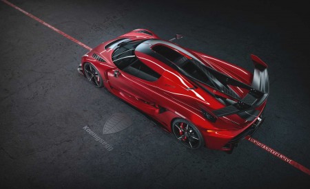 2020 Koenigsegg Jesko Cherry Red Edition10 Rear Three-Quarter Wallpapers 450x275 (4)