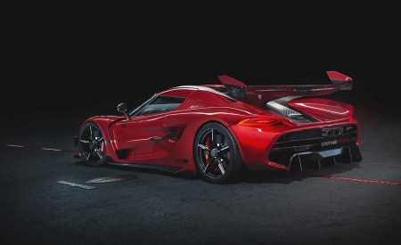 2020 Koenigsegg Jesko Cherry Red Edition10 Rear Three-Quarter Wallpapers 450x275 (5)