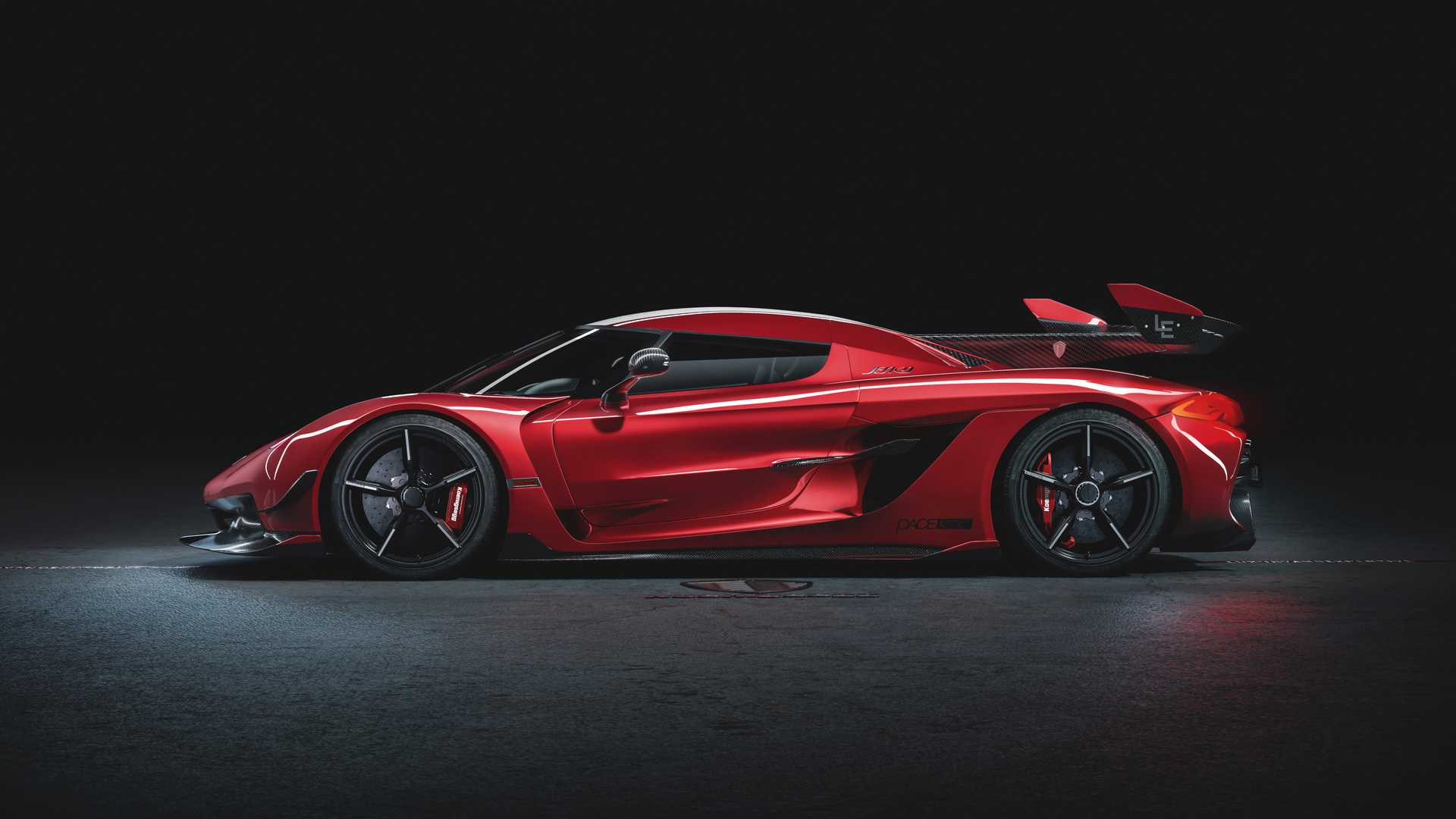 2020 Koenigsegg Jesko Cherry Red Edition10 Side Wallpapers (6)
