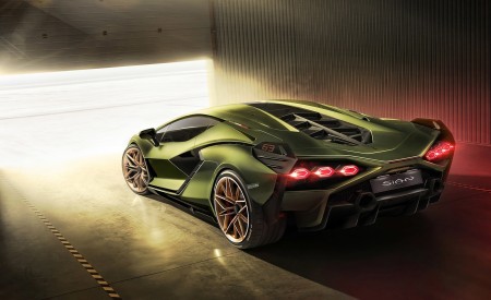 2020 Lamborghini Sián Rear Three-Quarter Wallpapers 450x275 (11)