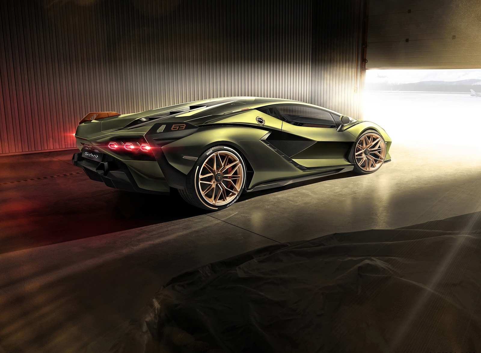 2020 Lamborghini Sián Rear Three-Quarter Wallpapers (12)