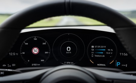 2020 Porsche Taycan Turbo S (Color: Night Blue Metallic) Digital Instrument Cluster Wallpapers 450x275 (78)