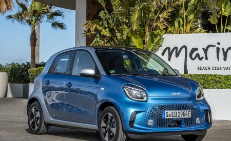 2020 Smart EQ ForFour Passion Line (Color: Steel Blue) Front Three-Quarter Wallpapers 450x275 (54)
