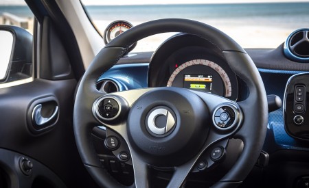 2020 Smart EQ ForFour Passion Line (Color: Steel Blue) Interior Steering Wheel Wallpapers 450x275 (75)