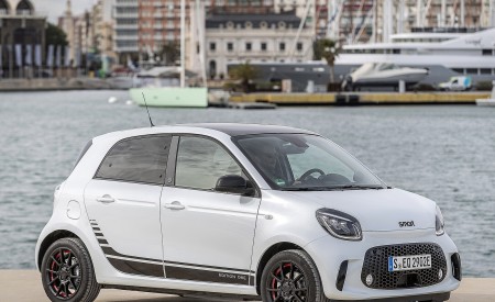 2020 Smart EQ ForFour Pulse Line (Color: Ice White) Front Three-Quarter Wallpapers 450x275 (31)