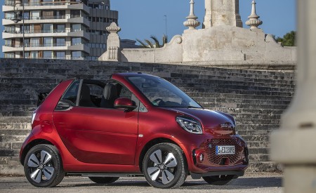 2020 Smart EQ ForTwo Cabrio Prime Line (Color: Carmine Red) Front Three-Quarter Wallpapers 450x275 (34)