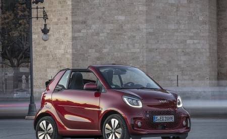 2020 Smart EQ ForTwo Cabrio Prime Line (Color: Carmine Red) Front Three-Quarter Wallpapers 450x275 (37)