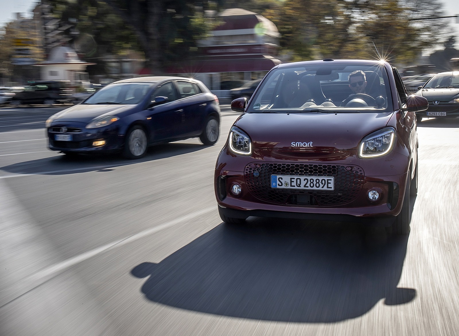 2020 Smart EQ ForTwo Cabrio Prime Line (Color: Carmine Red) Front Wallpapers (1)