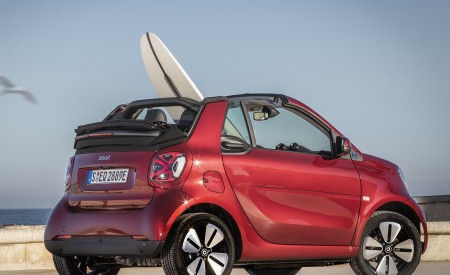 2020 Smart EQ ForTwo Cabrio Prime Line (Color: Carmine Red) Rear Three-Quarter Wallpapers 450x275 (26)
