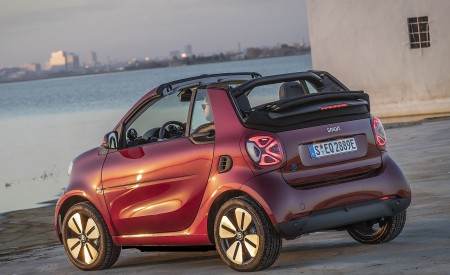 2020 Smart EQ ForTwo Cabrio Prime Line (Color: Carmine Red) Rear Three-Quarter Wallpapers 450x275 (43)