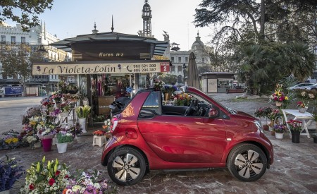 2020 Smart EQ ForTwo Cabrio Prime Line (Color: Carmine Red) Side Wallpapers 450x275 (41)