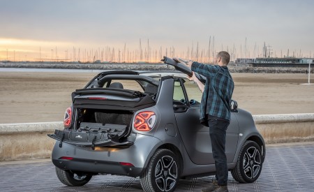 2020 Smart EQ ForTwo Cabrio Pulse Line (Color: Graphite Grey Matt) Rear Three-Quarter Wallpapers 450x275 (91)