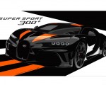 2021 Bugatti Chiron Super Sport 300+ Design Sketch Wallpapers 150x120
