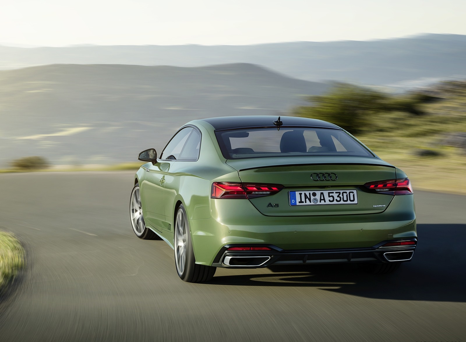 2020 Audi A5 Coupe (Color: District Green) Rear Wallpapers (4)