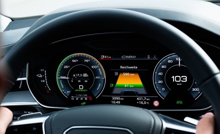 2020 Audi A8 L 60 TFSI e quattro Plug-In Hybrid Digital Instrument Cluster Wallpapers 450x275 (39)
