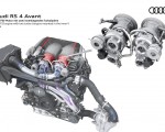2020 Audi RS 4 Avant V6 TFSI engine with two turbo chargers mounted in the inner V Wallpapers 150x120