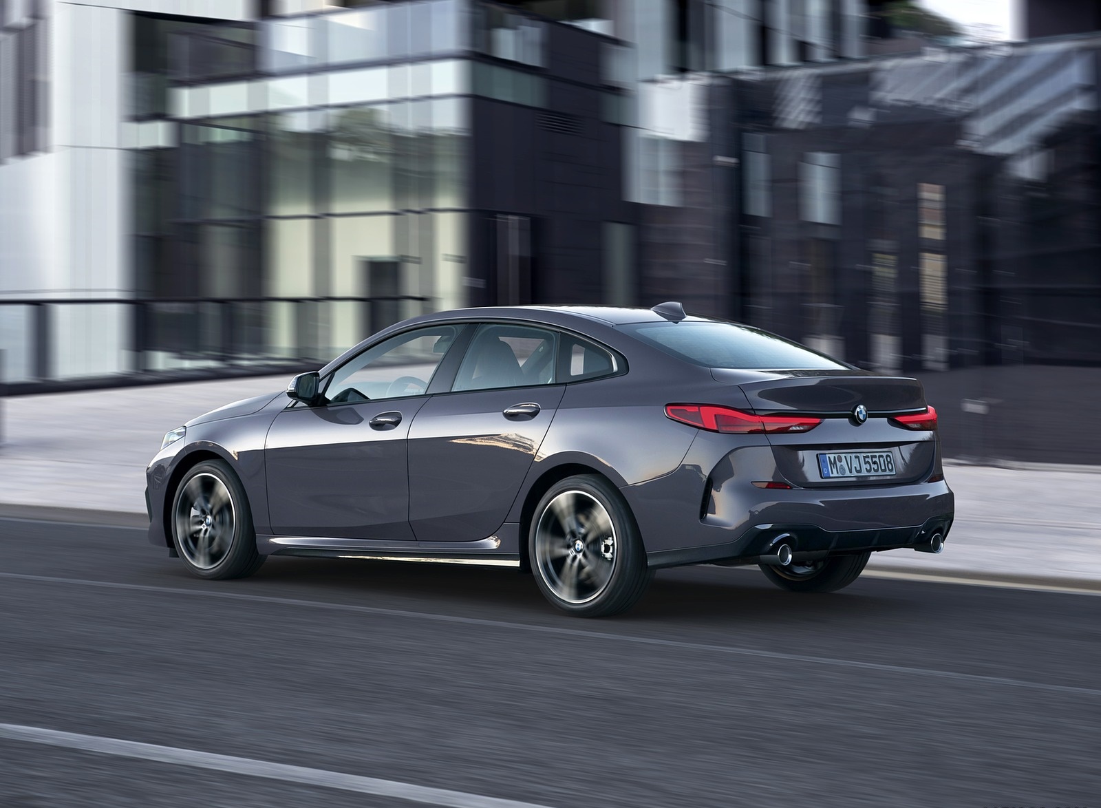 2020 BMW 2 Series 220d Gran Coupe M Sport (Color: Storm Bay Metallic) Rear Three-Quarter Wallpapers (12)