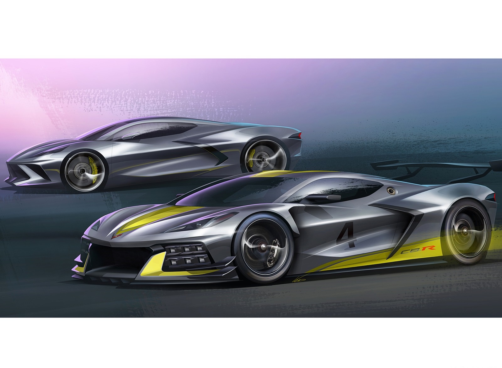 2020 Chevrolet Corvette C8.R Design Sketch Wallpapers #23 of 24