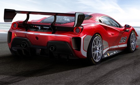 2020 Ferrari 488 Challenge Evo Rear Three-Quarter Wallpapers 450x275 (3)