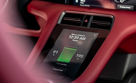 2020 Porsche Taycan 4S (Color: Carrara White Metallic) Central Console Wallpapers 450x275 (180)