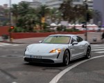 2020 Porsche Taycan 4S (Color: Carrara White Metallic) Front Three-Quarter Wallpapers 150x120