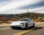 2020 Porsche Taycan 4S (Color: Carrara White Metallic) Front Three-Quarter Wallpapers 150x120