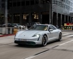 2020 Porsche Taycan 4S (Color: Carrara White Metallic) Front Three-Quarter Wallpapers 150x120