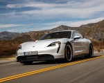 2020 Porsche Taycan 4S (Color: Carrara White Metallic) Front Three-Quarter Wallpapers 150x120