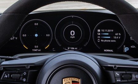 2020 Porsche Taycan 4S (Color: Frozen Blue Metallic) Digital Instrument Cluster Wallpapers 450x275 (122)