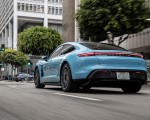 2020 Porsche Taycan 4S (Color: Frozen Blue Metallic) Rear Wallpapers 150x120