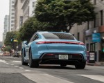 2020 Porsche Taycan 4S (Color: Frozen Blue Metallic) Rear Wallpapers 150x120