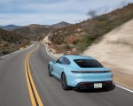 2020 Porsche Taycan 4S (Color: Frozen Blue Metallic) Rear Wallpapers 150x120