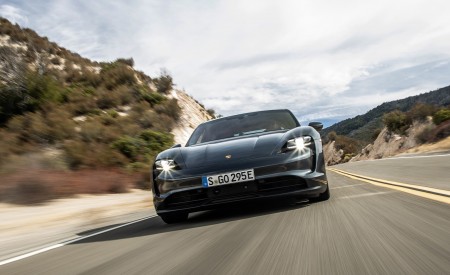 2020 Porsche Taycan 4S (Color: Volcano Grey Metallic) Front Wallpapers 450x275 (5)