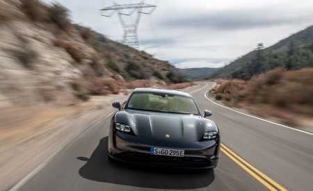 2020 Porsche Taycan 4S (Color: Volcano Grey Metallic) Front Wallpapers 450x275 (11)