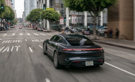 2020 Porsche Taycan 4S (Color: Volcano Grey Metallic) Rear Wallpapers 450x275 (26)