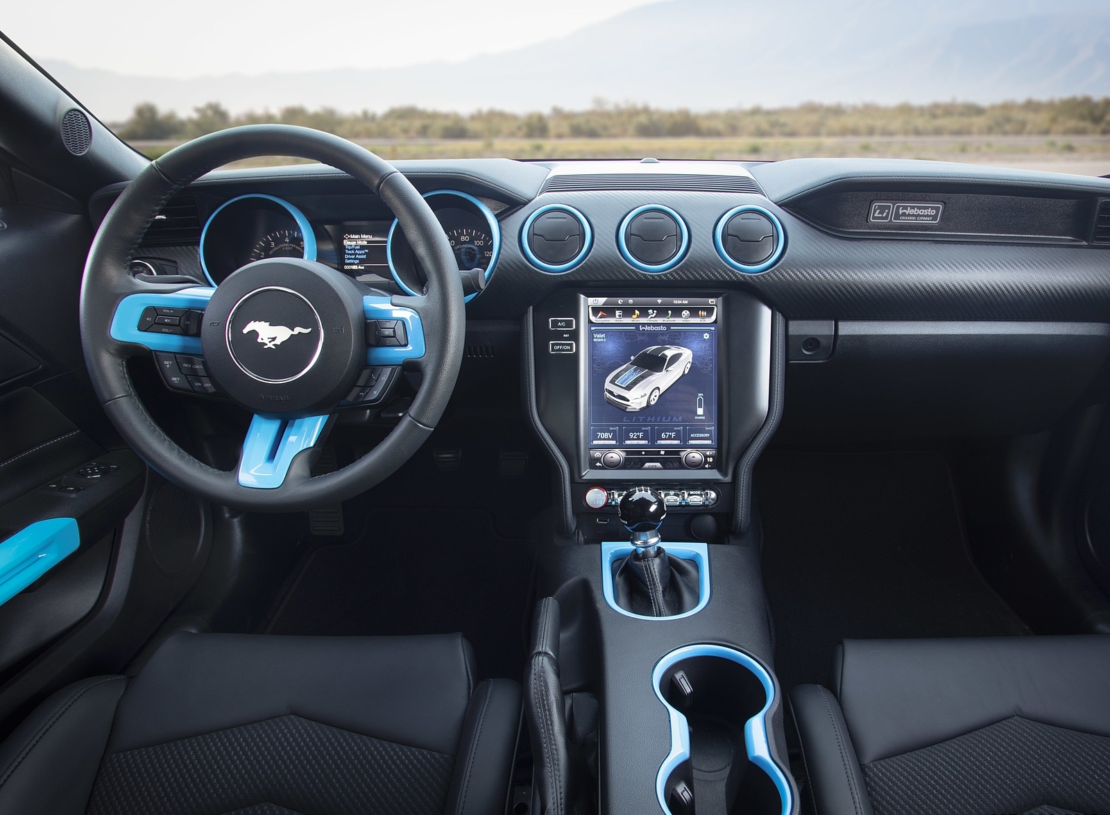 2019 Ford Mustang Lithium Concept Interior Cockpit Wallpapers (6)