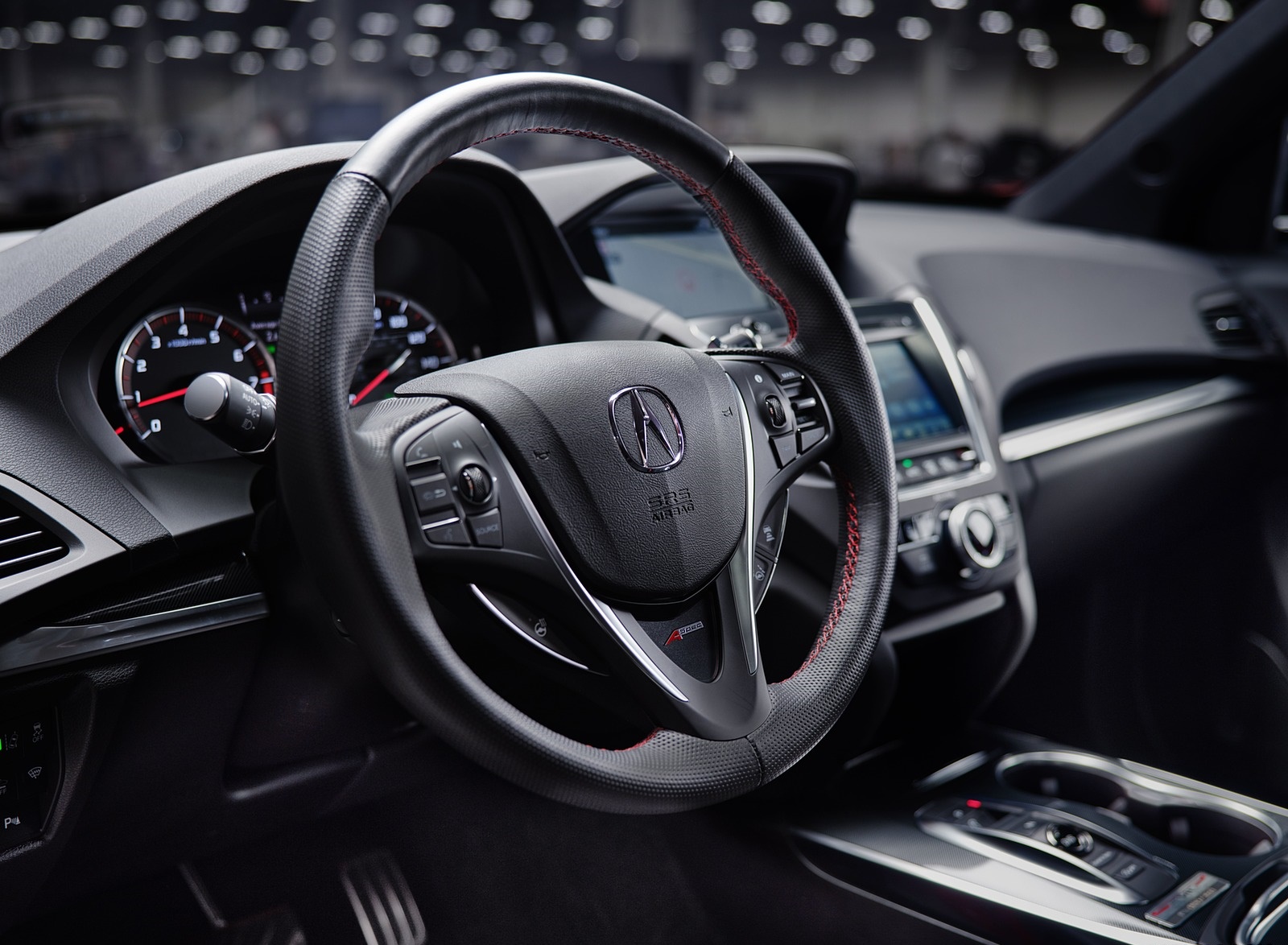 2020 Acura MDX PMC Edition Interior Steering Wheel Wallpapers (7)