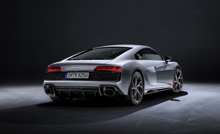 2020 Audi R8 V10 RWD Coupe (Color: Florett Silver) Rear Three-Quarter Wallpapers 450x275 (144)