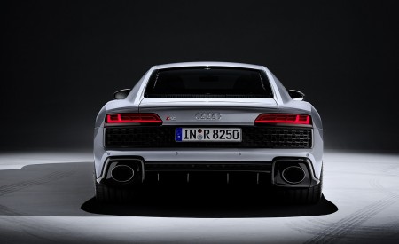 2020 Audi R8 V10 RWD Coupe (Color: Florett Silver) Rear Wallpapers 450x275 (145)