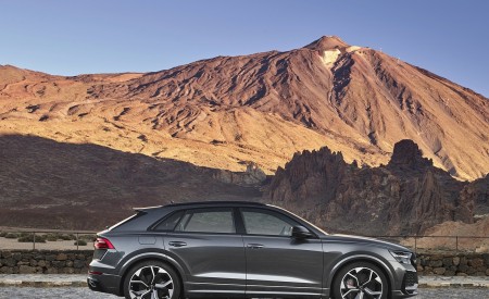 2020 Audi RS Q8 (Color: Daytona Grey) Side Wallpapers 450x275 (142)