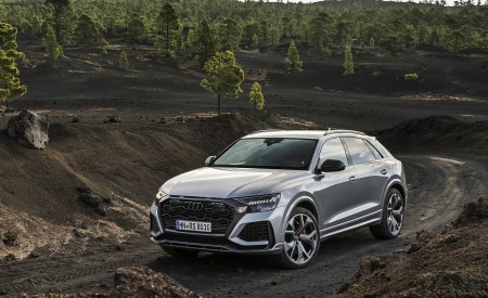 2020 Audi RS Q8 (Color: Florett Silver) Front Three-Quarter Wallpapers 450x275 (93)