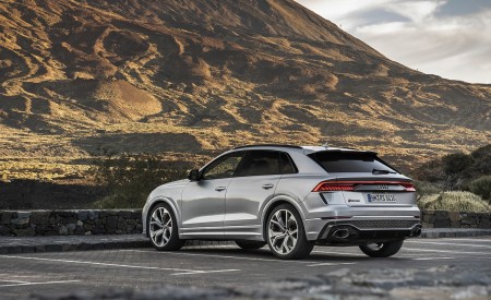 2020 Audi RS Q8 (Color: Florett Silver) Rear Three-Quarter Wallpapers 450x275 (95)