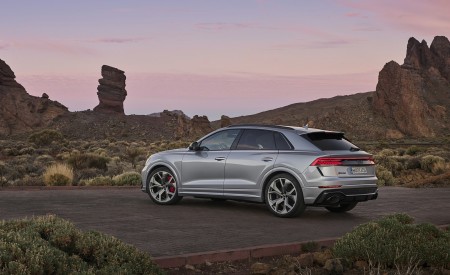 2020 Audi RS Q8 (Color: Florett Silver) Rear Three-Quarter Wallpapers 450x275 (97)
