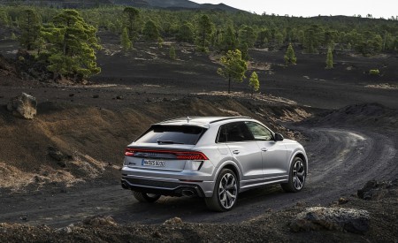 2020 Audi RS Q8 (Color: Florett Silver) Rear Three-Quarter Wallpapers 450x275 (98)