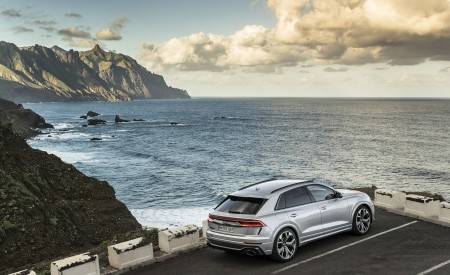 2020 Audi RS Q8 (Color: Florett Silver) Rear Three-Quarter Wallpapers 450x275 (84)