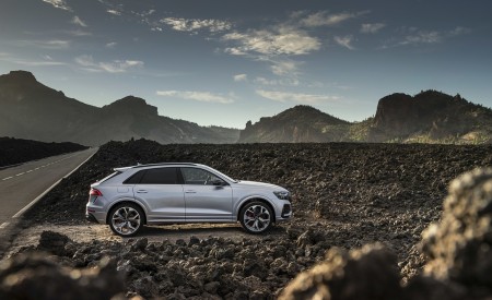 2020 Audi RS Q8 (Color: Florett Silver) Side Wallpapers 450x275 (101)